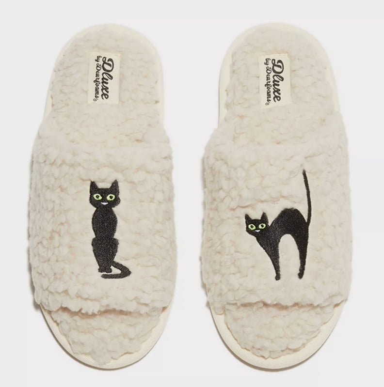 Target Black Cat Halloween Slippers